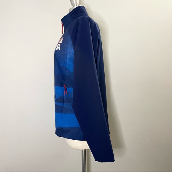 Adidas Women’s  Team USA Volleyball Full Zip Warm Up Training Jacket - Picture 2 of 6